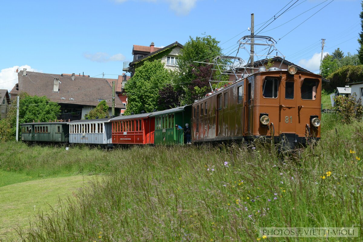 2021-05-22, BC Blonay Chemin du Jordil
Locomotive Ge 4/4 81