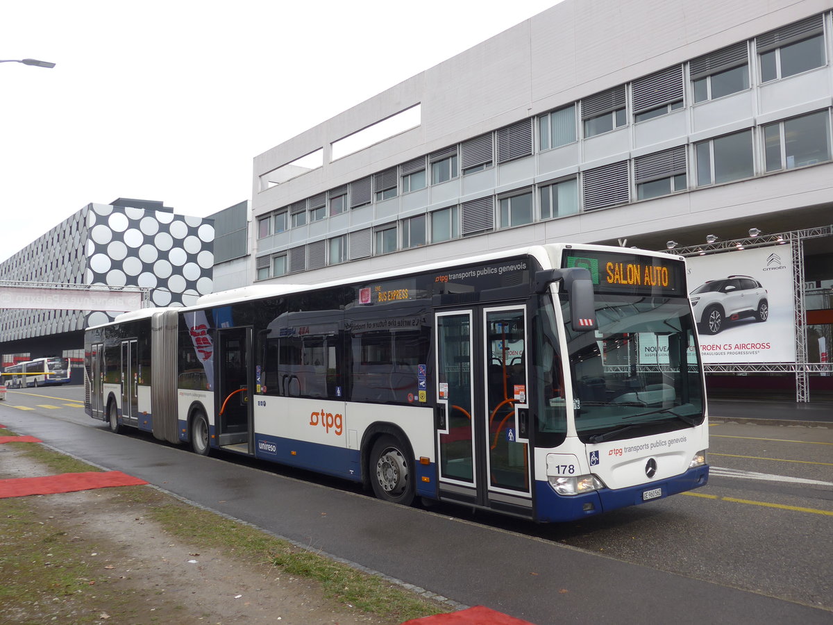 (202'162) - TPG Genve - Nr. 178/GE 960'562 - Mercedes am 11. Mrz 2019 in Genve, Palexpo