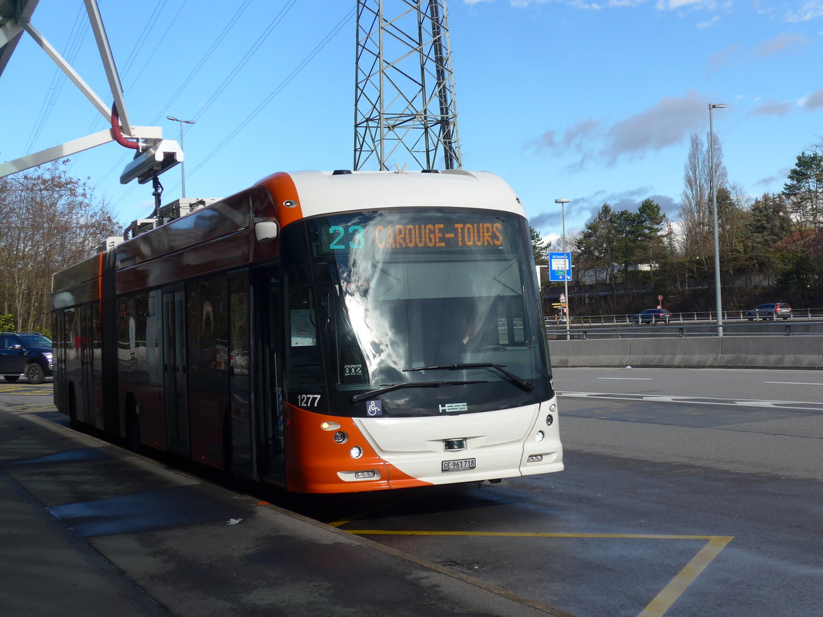 (202'304) - TPG Genve - Nr. 1277/GE 961'718 - Hess/Hess TOSA am 11. Mrz 2019 in Genve, Aroport