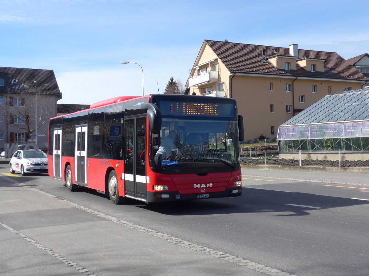 (202'336) - Bernmobil, Bern - Nr. 416/BE 716'416 - MAN am 12. Mrz 2019 in Kniz, Weiermatt