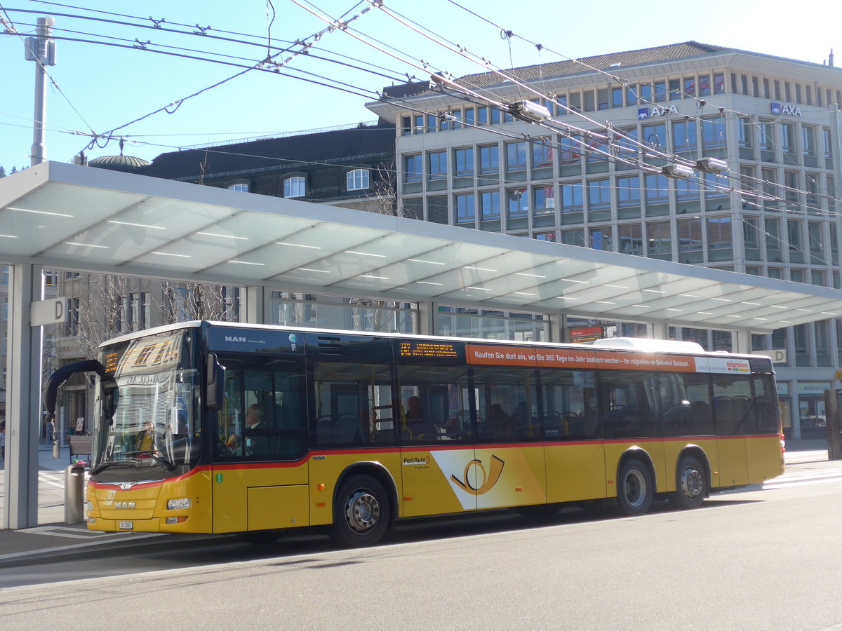 (202'750) - Schwizer, Goldach - SG 2245 - MAN am 21. Mrz 2019 beim Bahnhof St. Gallen