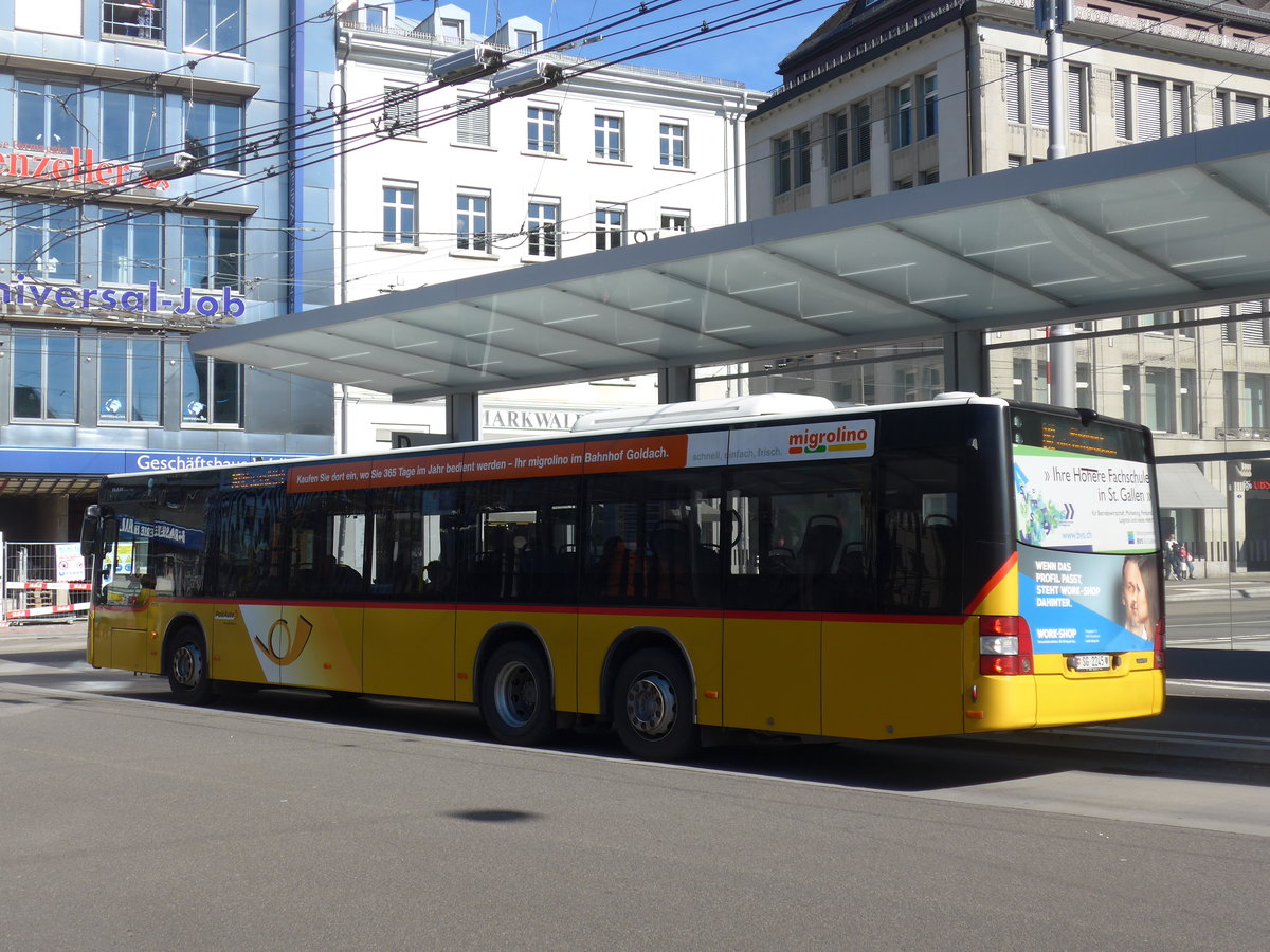 (202'751) - Schwizer, Goldach - SG 2245 - MAN am 21. Mrz 2019 beim Bahnhof St. Gallen