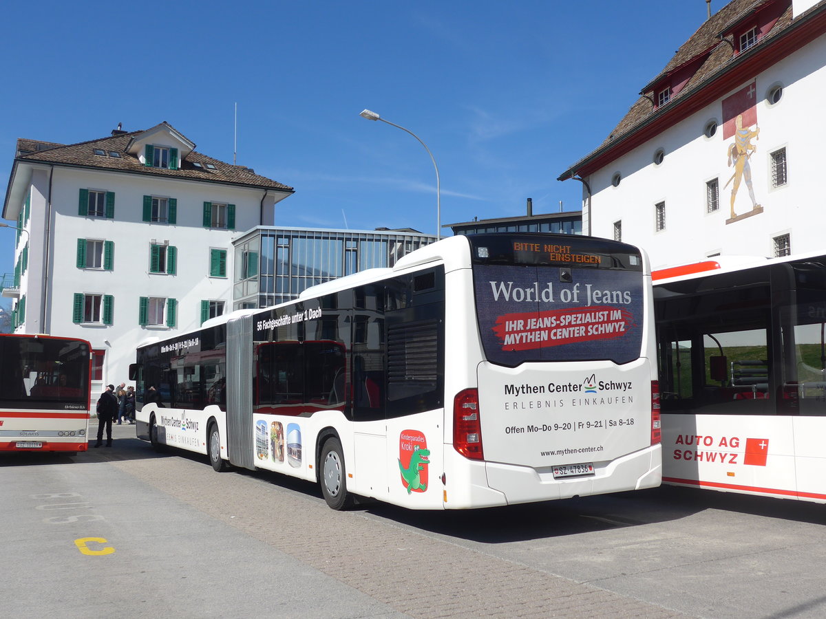 (202'825) - AAGS Schwyz - Nr. 36/SZ 47'836 - Mercedes am 22. Mrz 2019 in Schwyz, Post