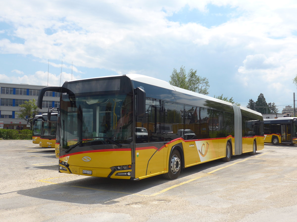 (205'417) - CarPostal Ouest - VD 267'970 - Solaris am 25. Mai 2019 in Yverdon, Garage