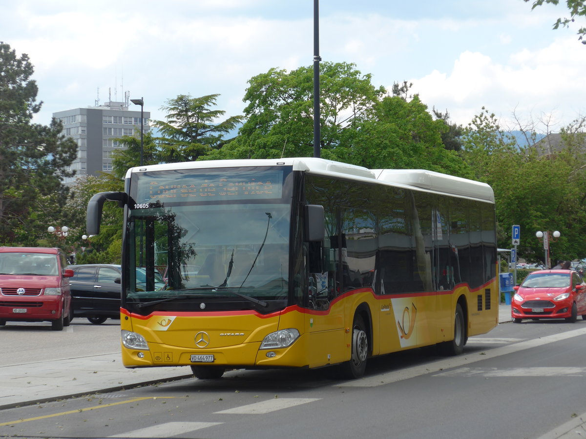 (205'442) - CarPostal Ouest - VD 464'977 - Mercedes am 25. Mai 2019 beim Bahnhof Yverdon