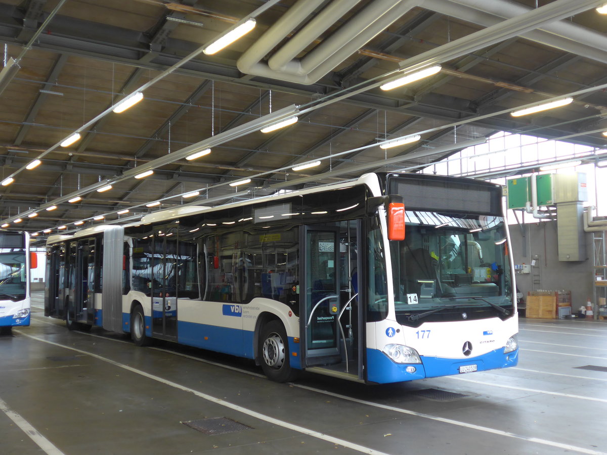 (206'521) - VBL Luzern - Nr. 177/LU 240'539 - Mercedes am 22. Juni 2019 in Luzern, Depot