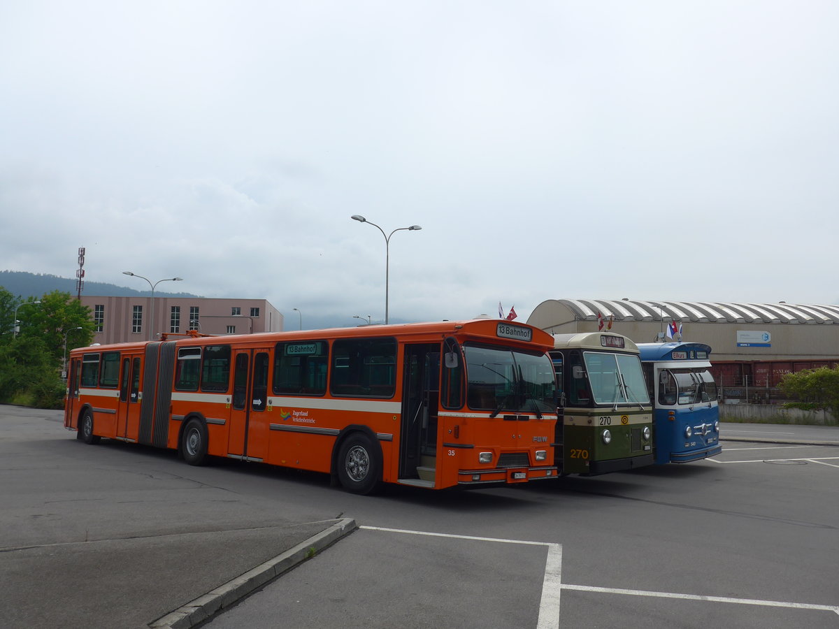 (206'571) - ZVB Zug (RWB) - Nr. 35/ZH 797'215 - FBW/Hess am 22. Juni 2019 in Emmenbrcke, Debrunner Acifer