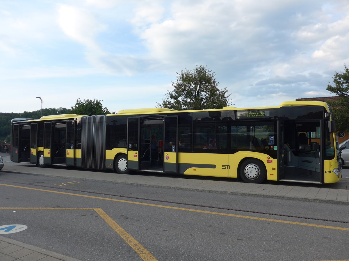 (208'382) - STI Thun - Nr. 169/BE 752'169 - Mercedes am 3. August 2019 beim Bahnhof Spiez