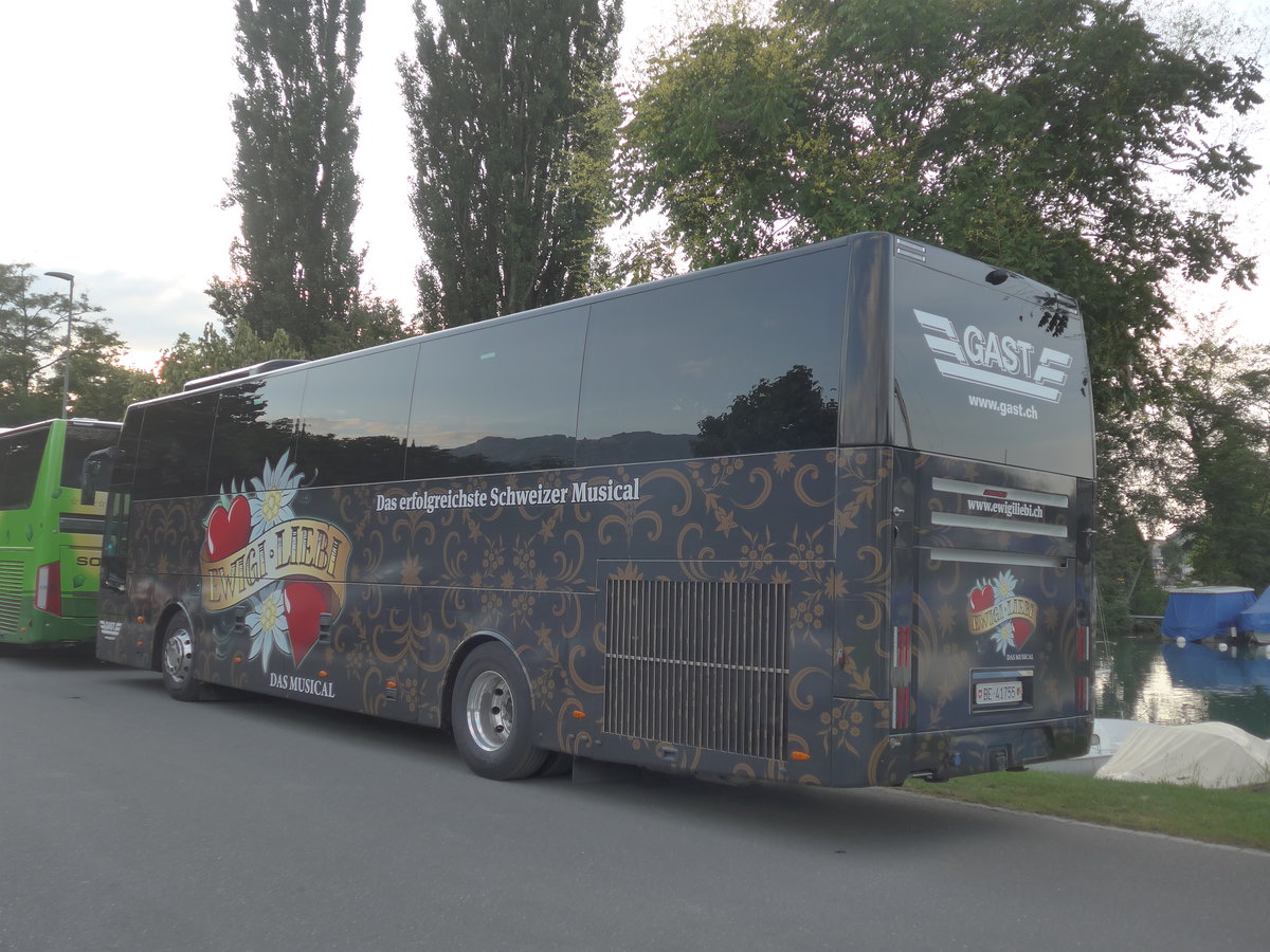 (208'390) - Gast, Utzenstorf - BE 41'755 - Van Hool am 3. August 2019 in Thun, Strandbad