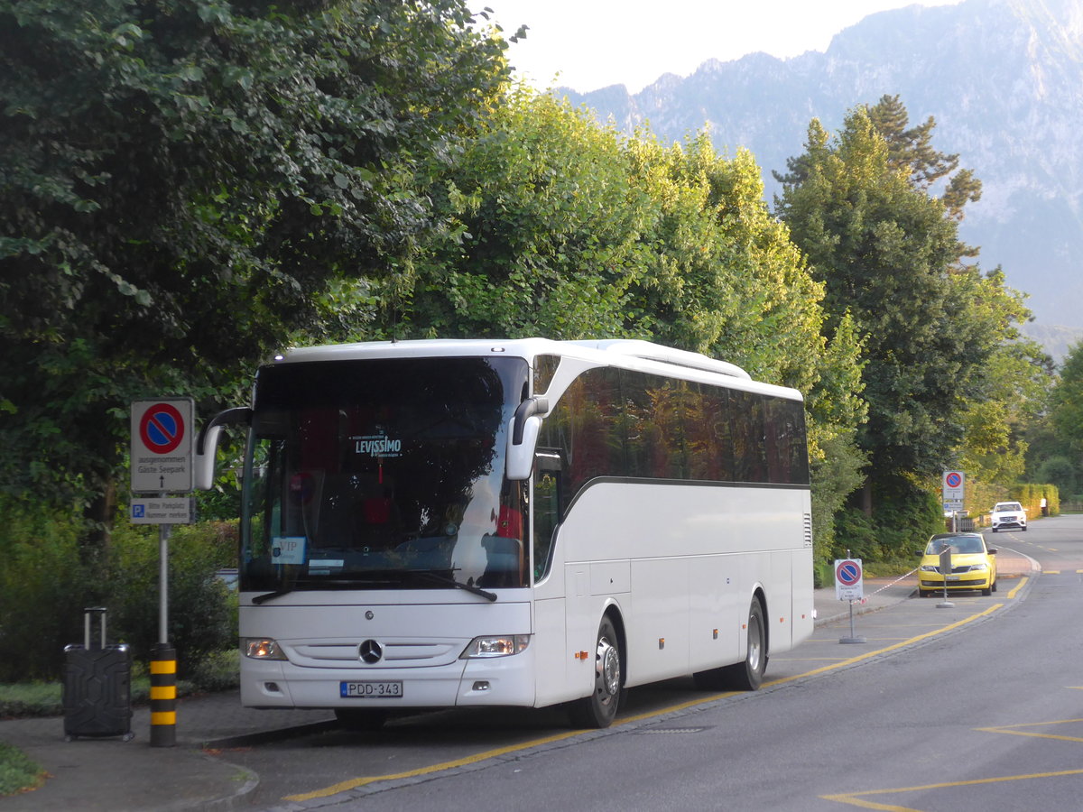 (208'397) - Aus Ungarn: Levissimo, Budapest - PDD-343 - Mercedes am 3. August 2019 in Thun, Hotel, Seepark