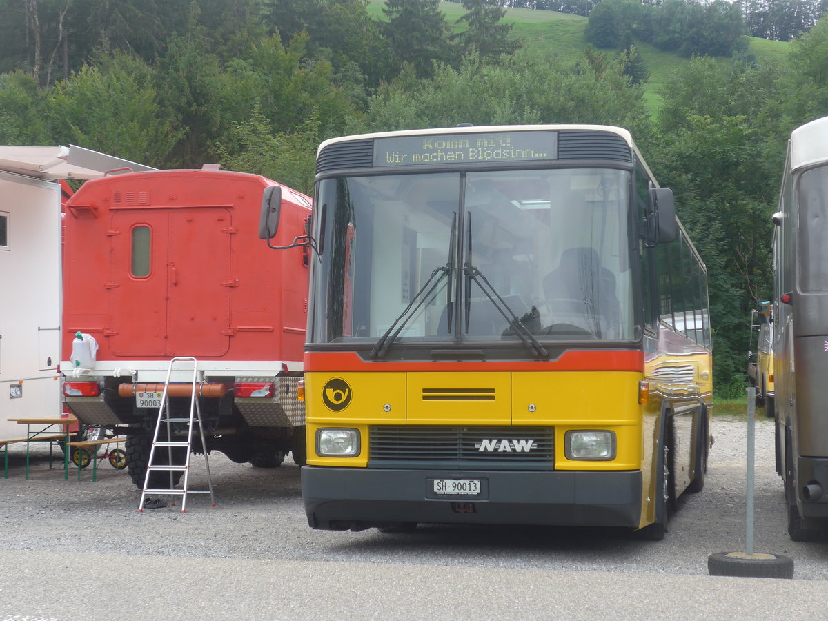 (208'827) - Bchi, Bussnang - SH 90'013 - NAW/Hess (ex Kng, Beinwil; ex Voegtlin-Meyer, Brugg Nr. 79) am 17. August 2019 in Atzmnnig, Schutt