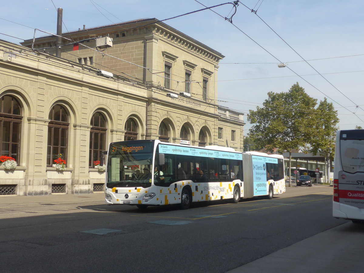 (209'583) - SB Schaffhausen - Nr. 4/SH 12'504 - Mercedes am 14. September 2019 beim Bahnhof Schaffhausen