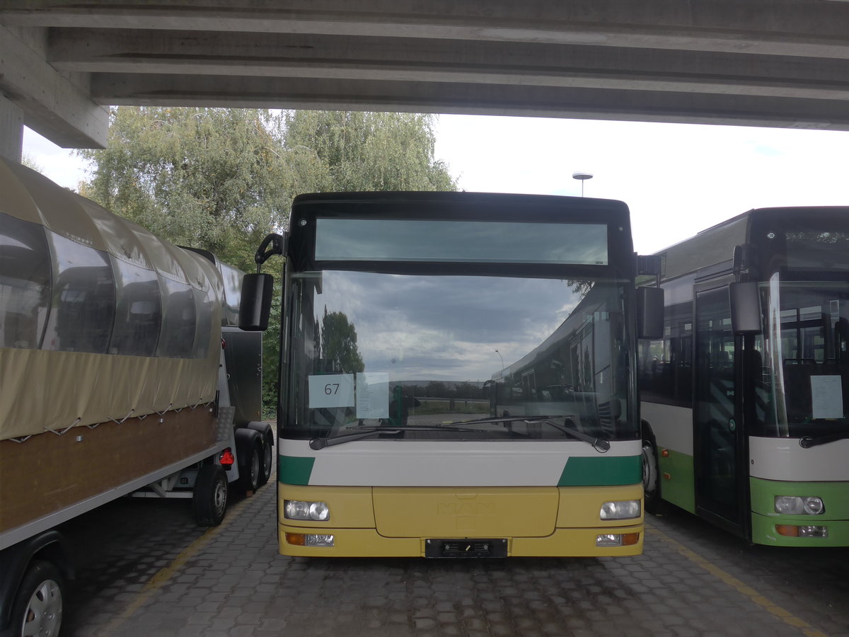 (210'250) - transN, La Chaux-de-Fonds - Nr. 206 - MAN (ex TN Neuchtel Nr. 206) am 12. Oktober 2019 in Kerzers, Murtenstrasse