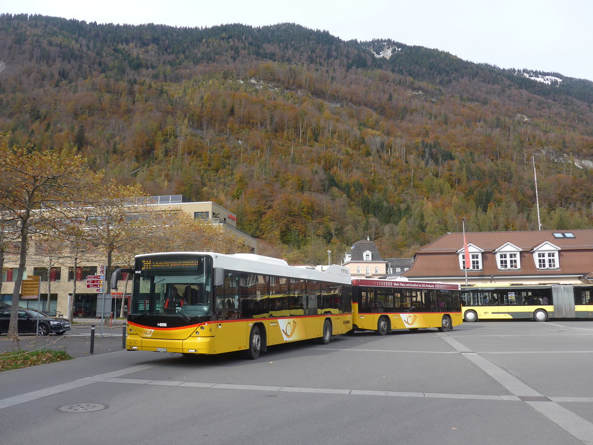 (210'965) - PostAuto Bern - Nr. 6/BE 669'359 - Hess (ex Klopfstein, Laupen Nr. 6) am 10. November 2019 beim Bahnhof Interlaken Ost