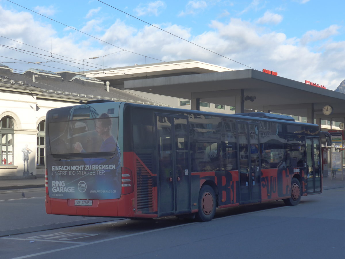 (212'623) - SBC Chur - Nr. 5/GR 97'505 - Mercedes am 7. Dezember 2019 beim Bahnhof Chur