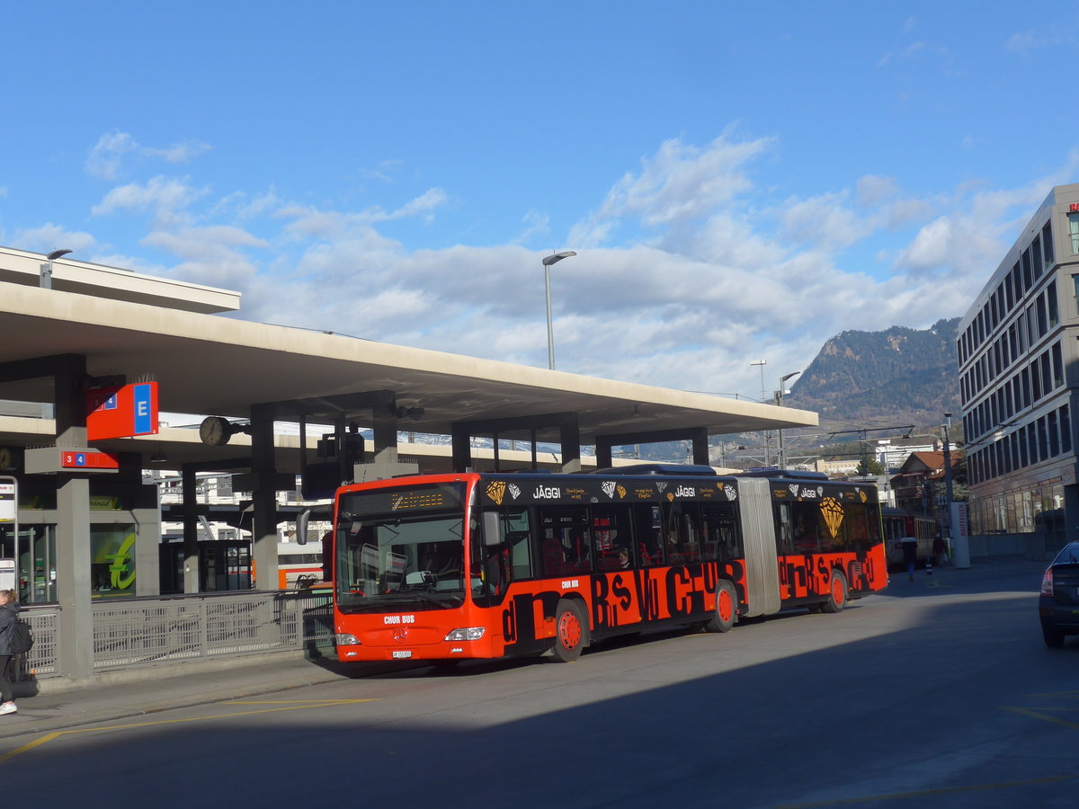 (212'630) - SBC Chur - Nr. 55/GR 155'855 - Mercedes am 7. Dezember 2019 beim Bahnhof Chur