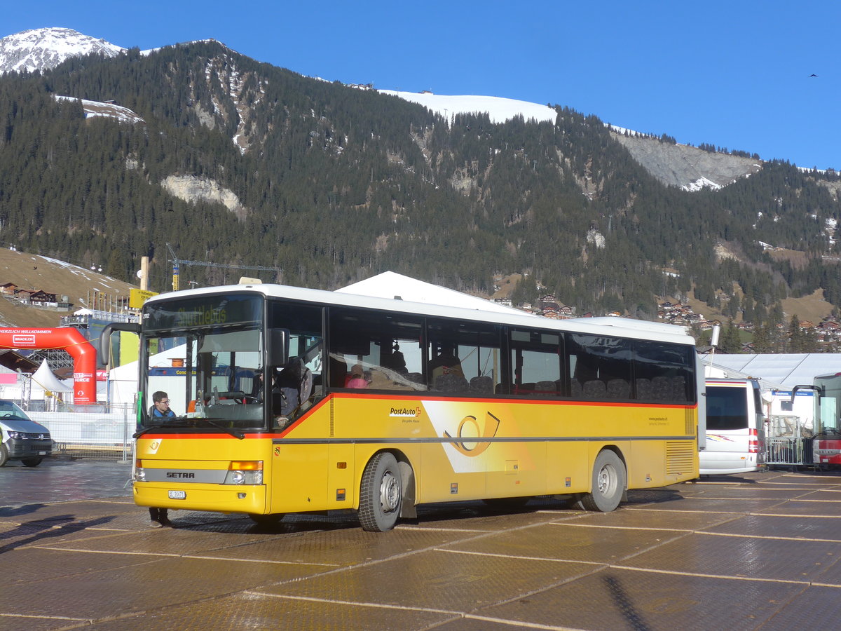 (213'579) - Spring, Schwenden - BE 26'671 - Setra am 11. Januar 2020 in Adelboden, Weltcup