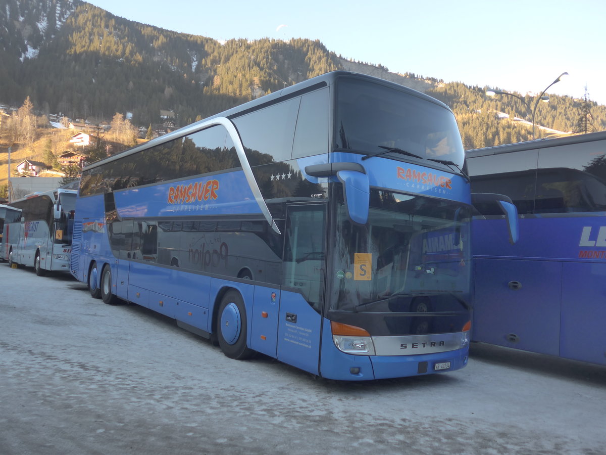 (213'726) - Ramsauer, Herisau - AR 43'734 - Setra am 11. Januar 2020 in Adelboden, ASB