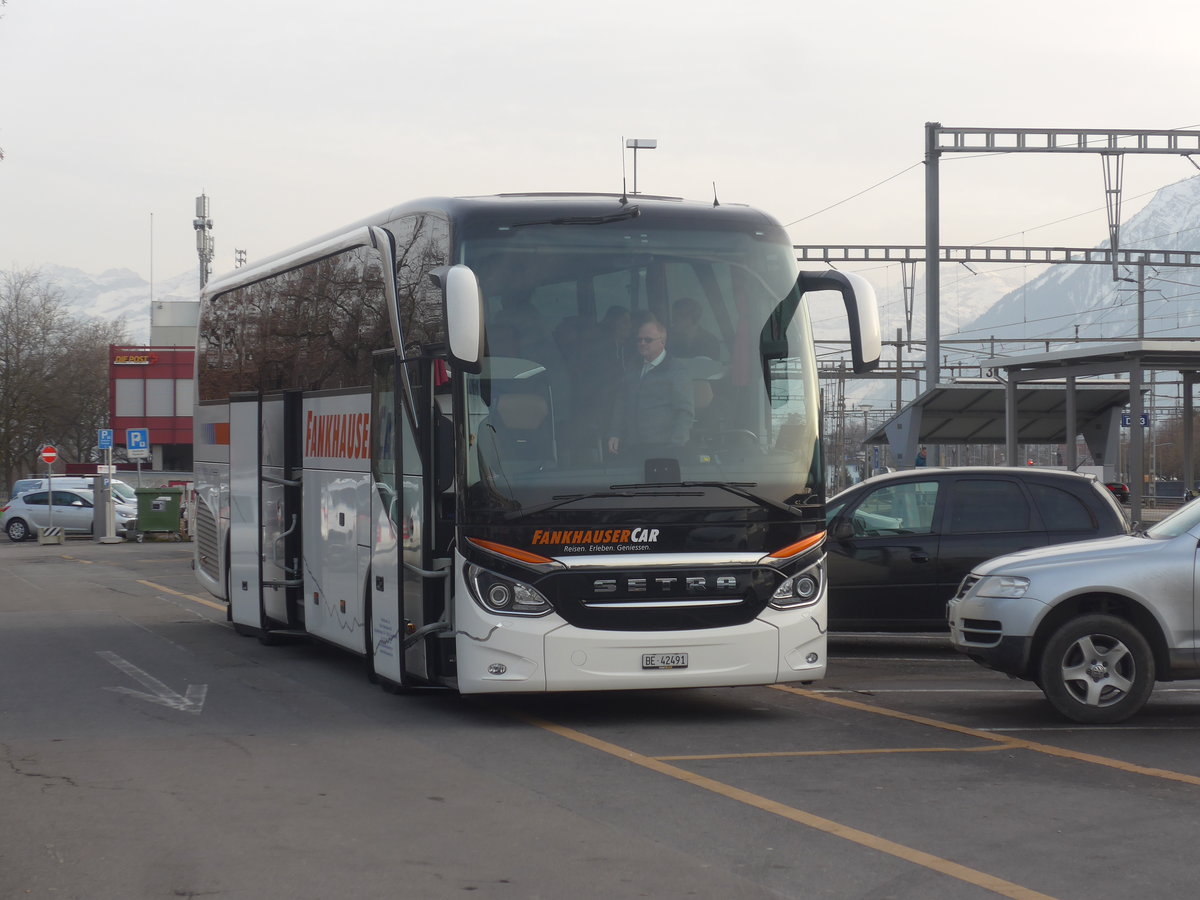 (213'999) - Fankhauser, Sigriswil - BE 42'491 - Setra am 25. Januar 2020 in Thun, CarTerminal