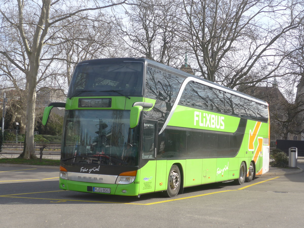 (214'656) - Aus Deutschland: Albus, Mnchen - Nr. M8063/M-EU 8063 - Setra am 20. Februar 2020 in Zrich, Sihlquai