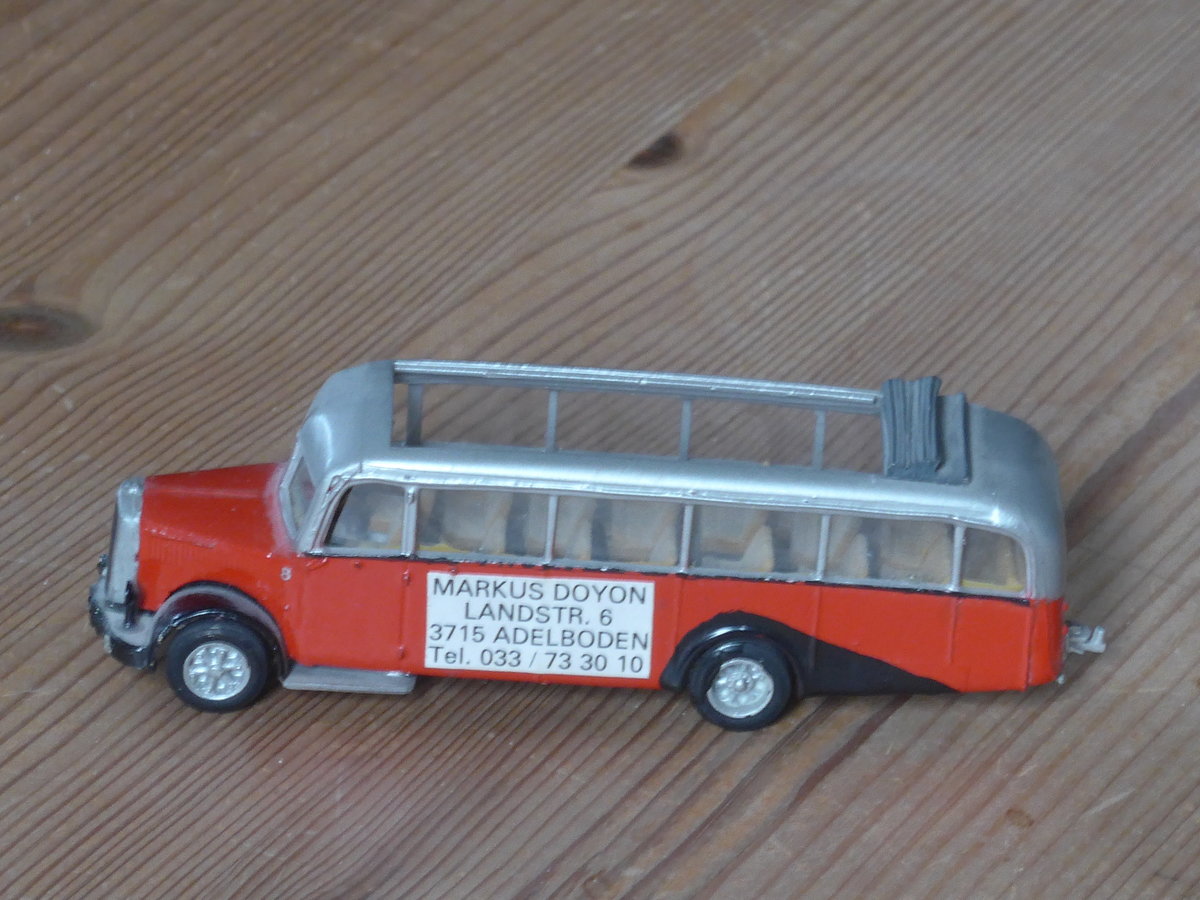 (214'894) - Doyon, Adelboden - Nr. 8 - Saurer am 29. Februar 2020 in Thun (Modell)