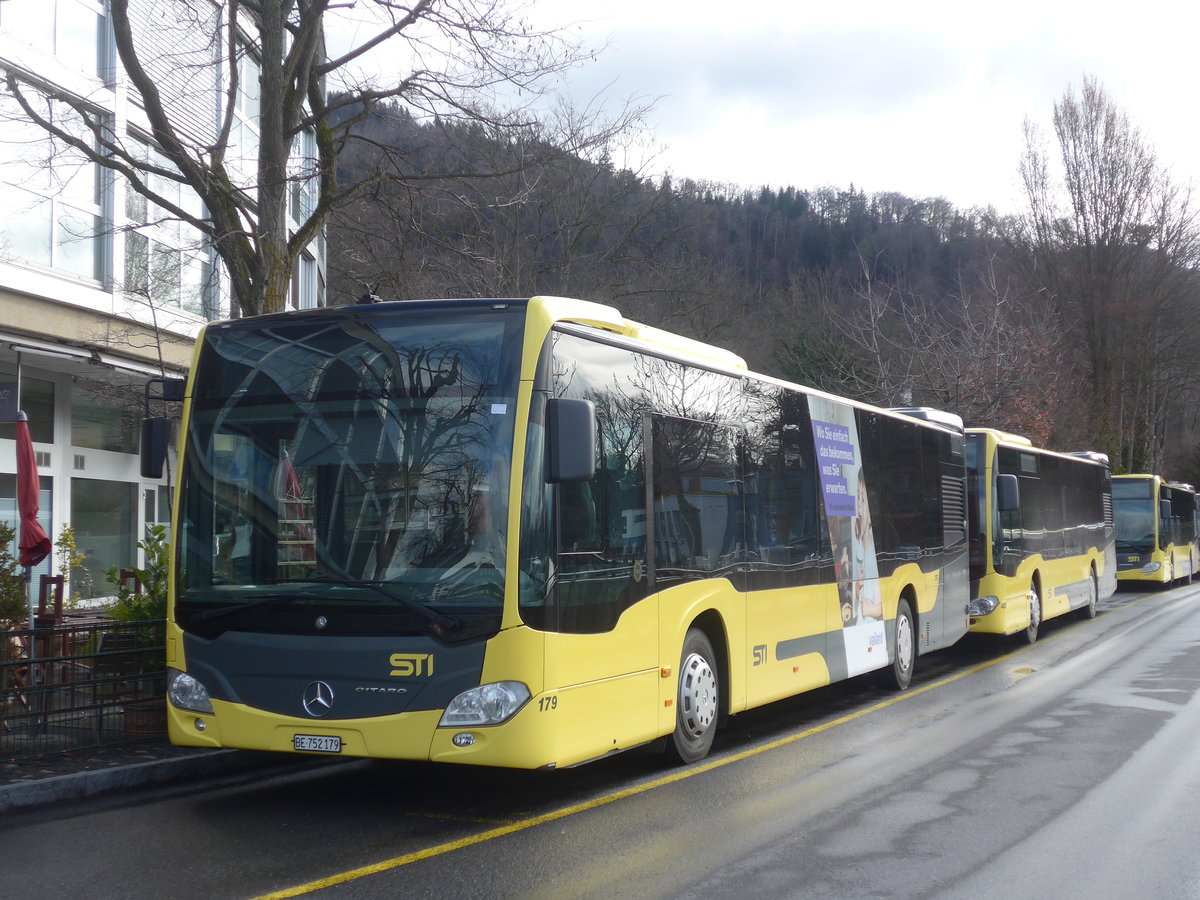 (215'103) - STI Thun - Nr. 179/BE 752'179 - Mercedes am 9. Mrz 2020 bei der Schifflndte Thun