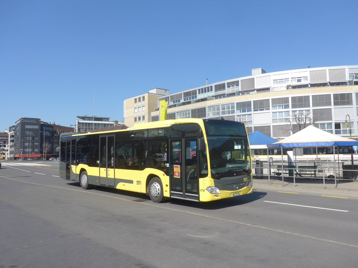 (215'499) - STI Thun - Nr. 178/BE 752'178 - Mercedes am 24. Mrz 2020 beim Bahnhof Thun