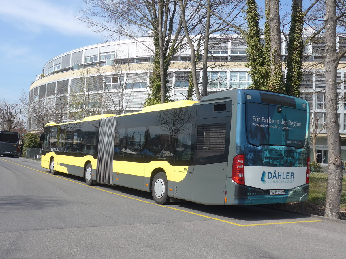 (215'621) - STI Thun - Nr. 163/BE 752'163 - Mercedes am 27. Mrz 2020 bei der Schifflndte Thun