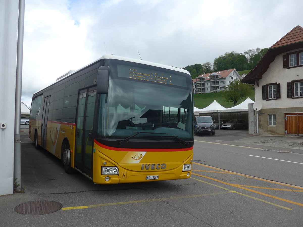 (216'774) - Engeloch, Riggisberg - Nr. 8/BE 13'188 - Iveco am 3. Mai 2020 in Riggisberg, Garage