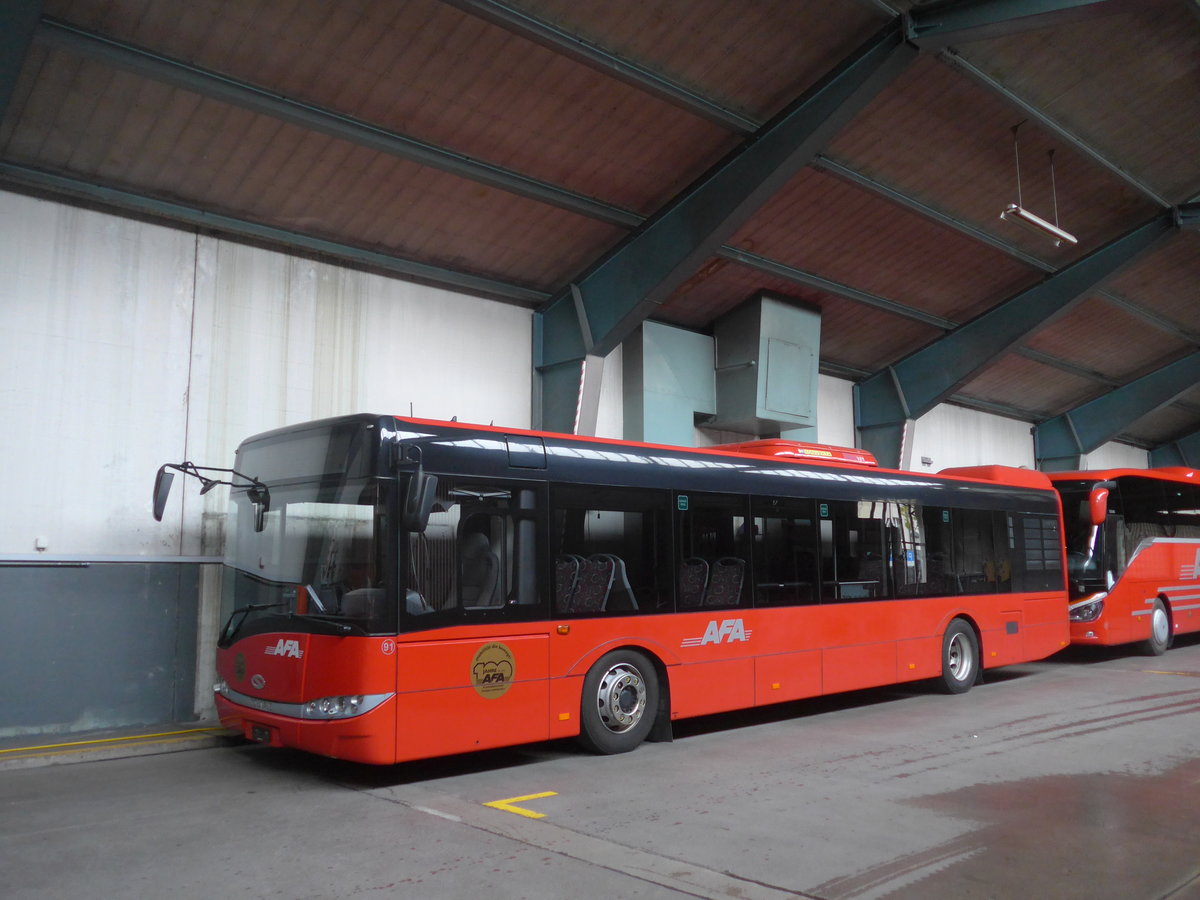 (217'032) - AFA Adelboden - Nr. 91 - Solaris am 16. Mai 2020 in Adelboden, Busstation