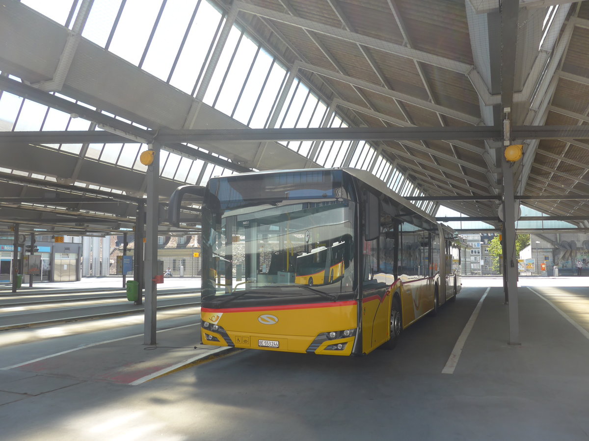 (217'099) - PostAuto Bern - BE 553'244 - Solaris am 21. Mai 2020 in Bern, Postautostation