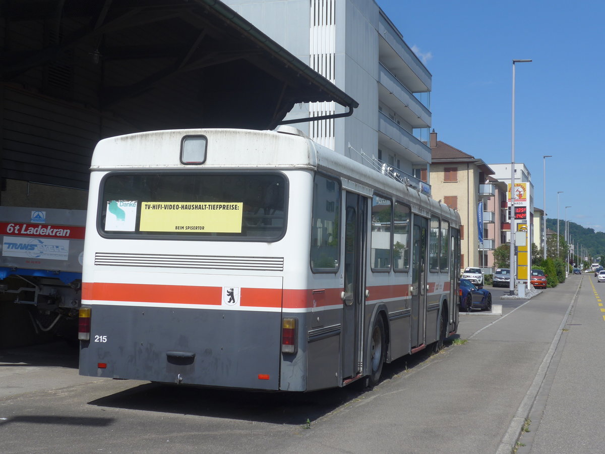 (217'386) - VBSG St. Gallen - Nr. 215 - Saurer/Hess am 30. Mai 2020 in Neuenhof, Zrcherstrasse