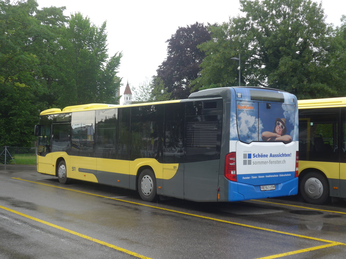 (217'676) - STI Thun - Nr. 405/BE 843'405 - Mercedes am 7. Juni 2020 bei der Schifflndte Thun