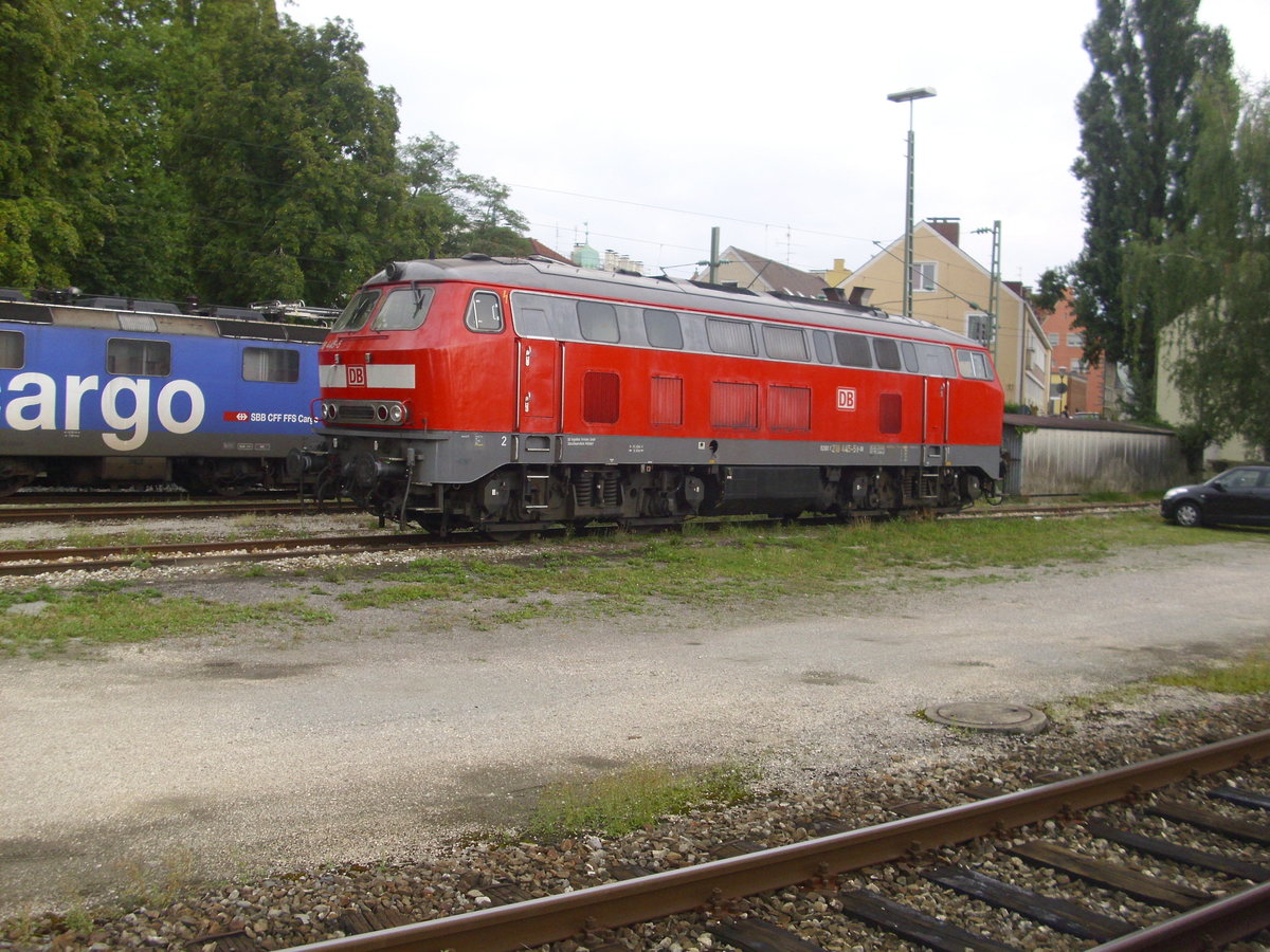 218 445 in Lindau HBF am 25.08.2012