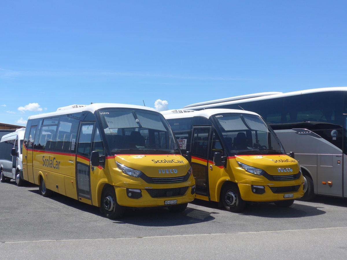 (218'993) - CarPostal Ouest - VD 457'246 - Iveco/Rosero am 25. Juli 2020 in Kezers, Interbus