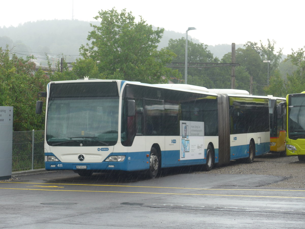 (219'149) - VBZ Zrich - Nr. 411/ZH 745'411 - Mercedes am 26. Juli 2020 in Winterthur, EvoBus