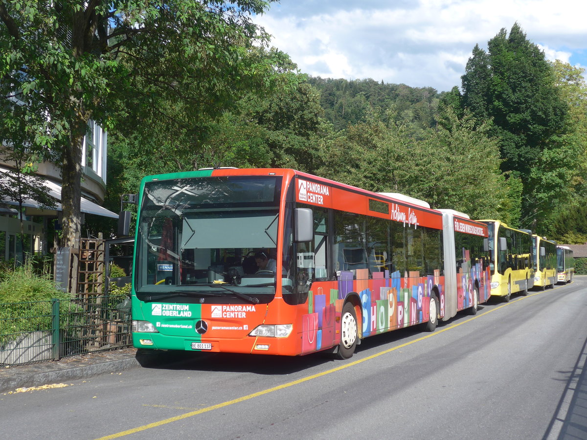 (219'157) - STI Thun - Nr. 137/BE 801'137 - Mercedes am 26. Juli 2020 bei der Schifflndte Thun