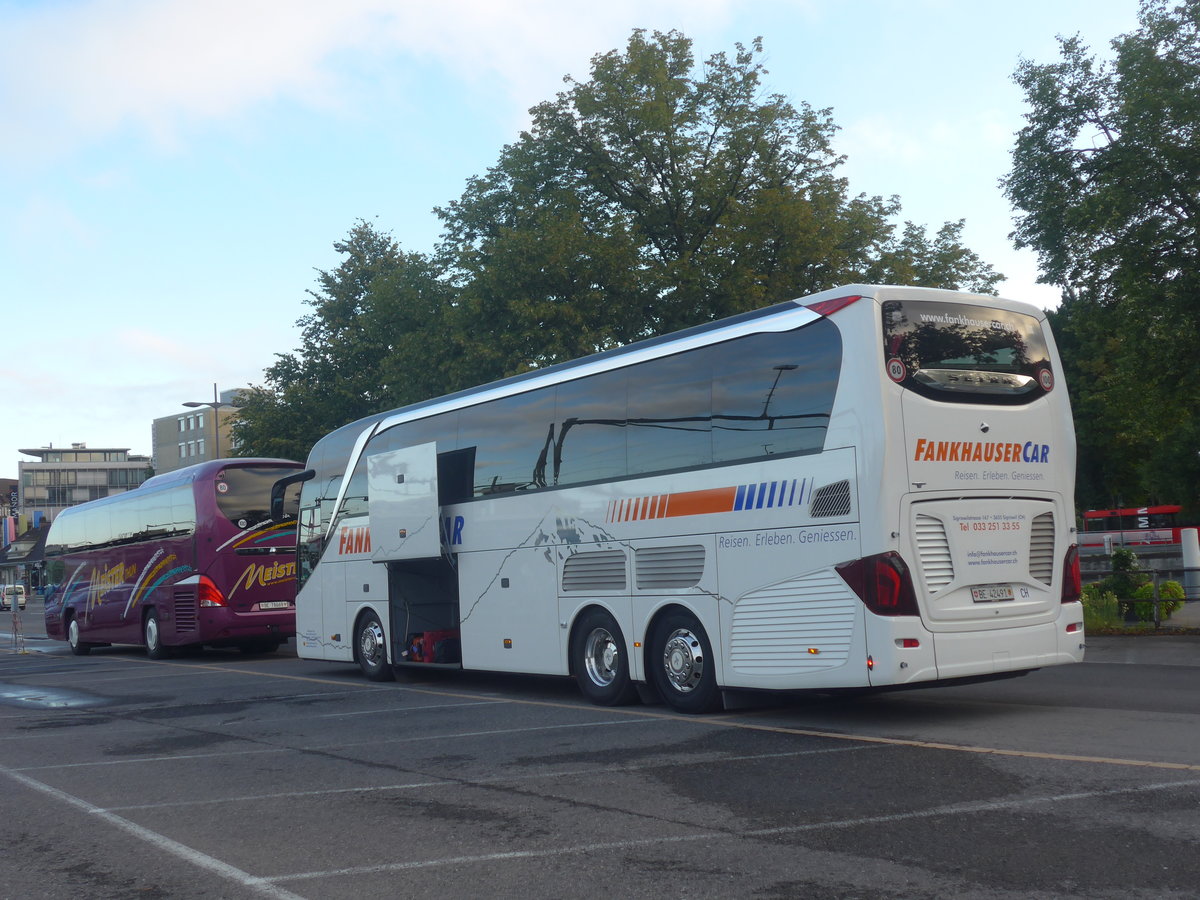 (219'490) - Fankhauser, Sigriswil - BE 42'491 - Setra am 5. August 2020 in Thun, CarTerminal