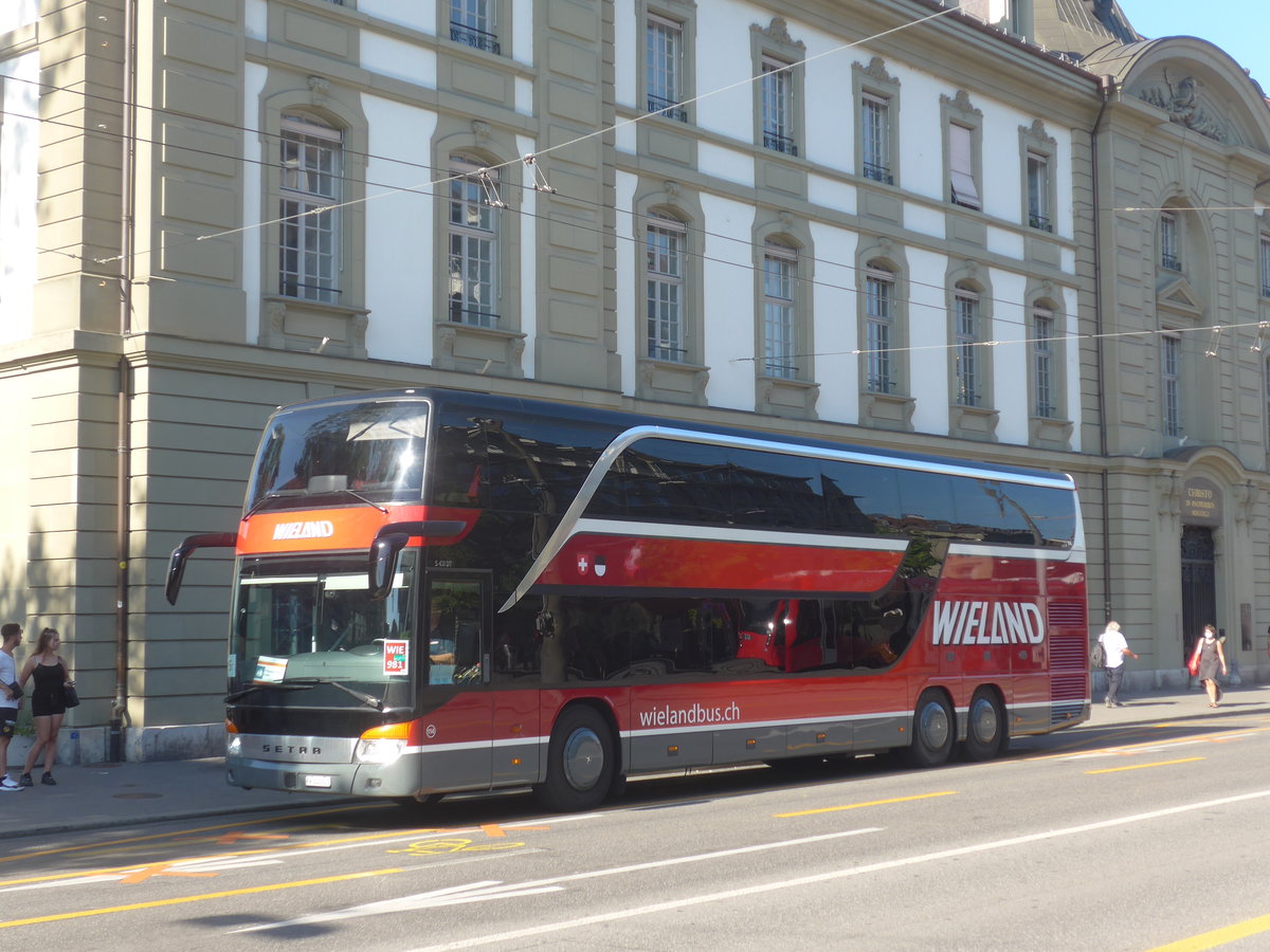 (219'629) - Wieland, Murten - Nr. 114/FR 300'601 - Setra am 9. August 2020 am 9. August 2020 beim Bahnhof Bern