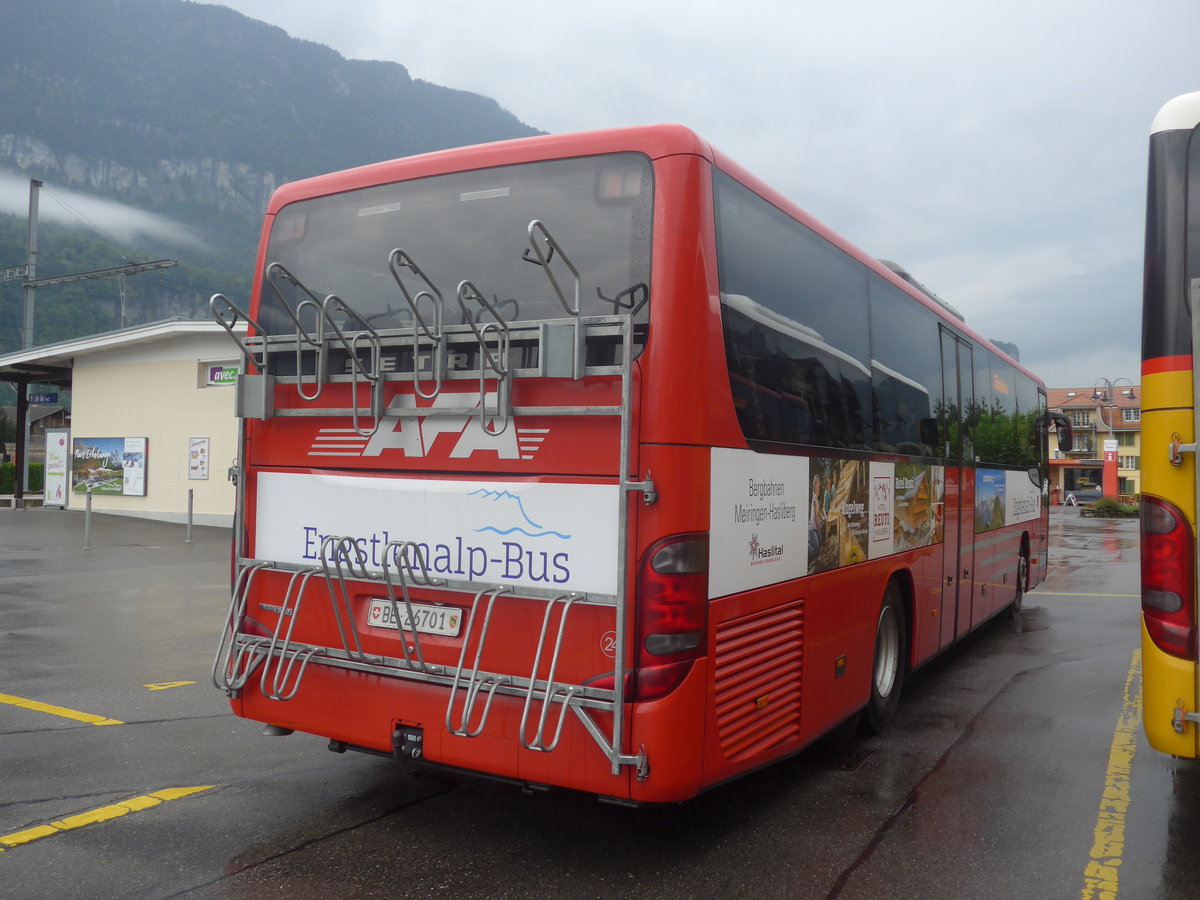 (219'886) - AFA Adelboden - Nr. 24/BE 26'701 - Setra am 22. August 2020 in Meiringen, Postautostation (Einsatz PostAuto fr Engstlenalp-Bus)