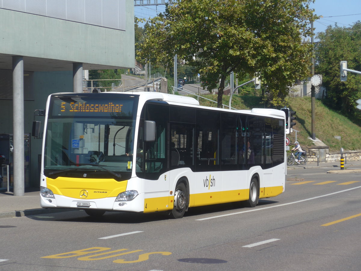 (220'630) - VBSH Schaffhausen - Nr. 4/SH 38'004 - Mercedes am 12. September 2020 beim Bahnhof Schaffhausen