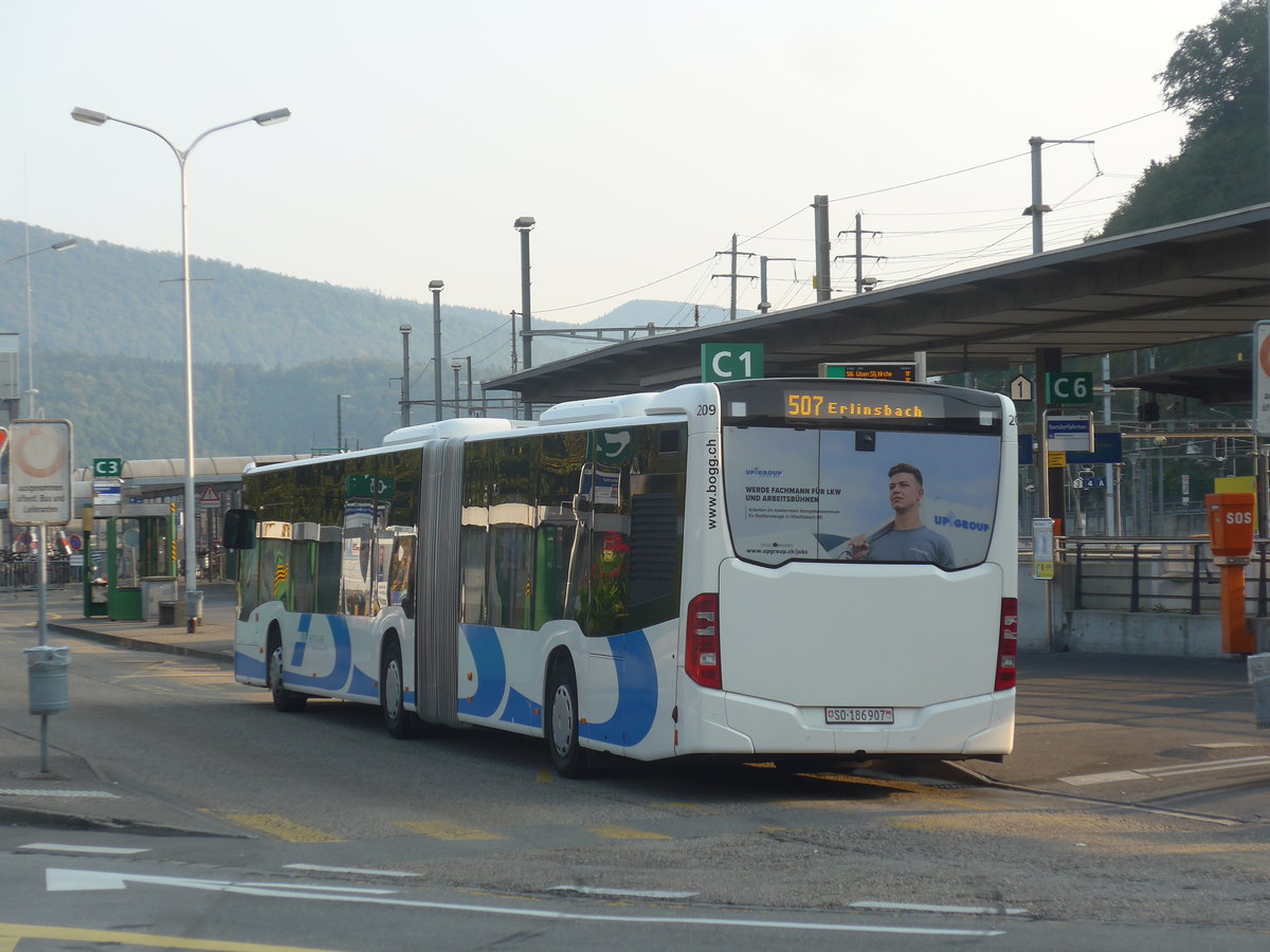 (220'703) - BOGG Wangen b.O. - Nr. 209/SO 186'907) - Mercedes am 13. September 2020 beim Bahnhof Olten