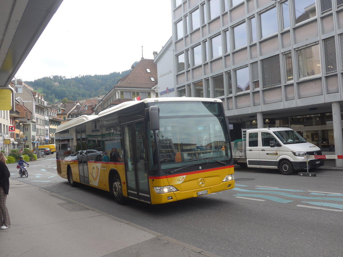 (221'587) - PostAuto Bern - BE 538'988 - Mercedes (ex BE 637'781) am 28. September 2020 in Thun, Marktgasse