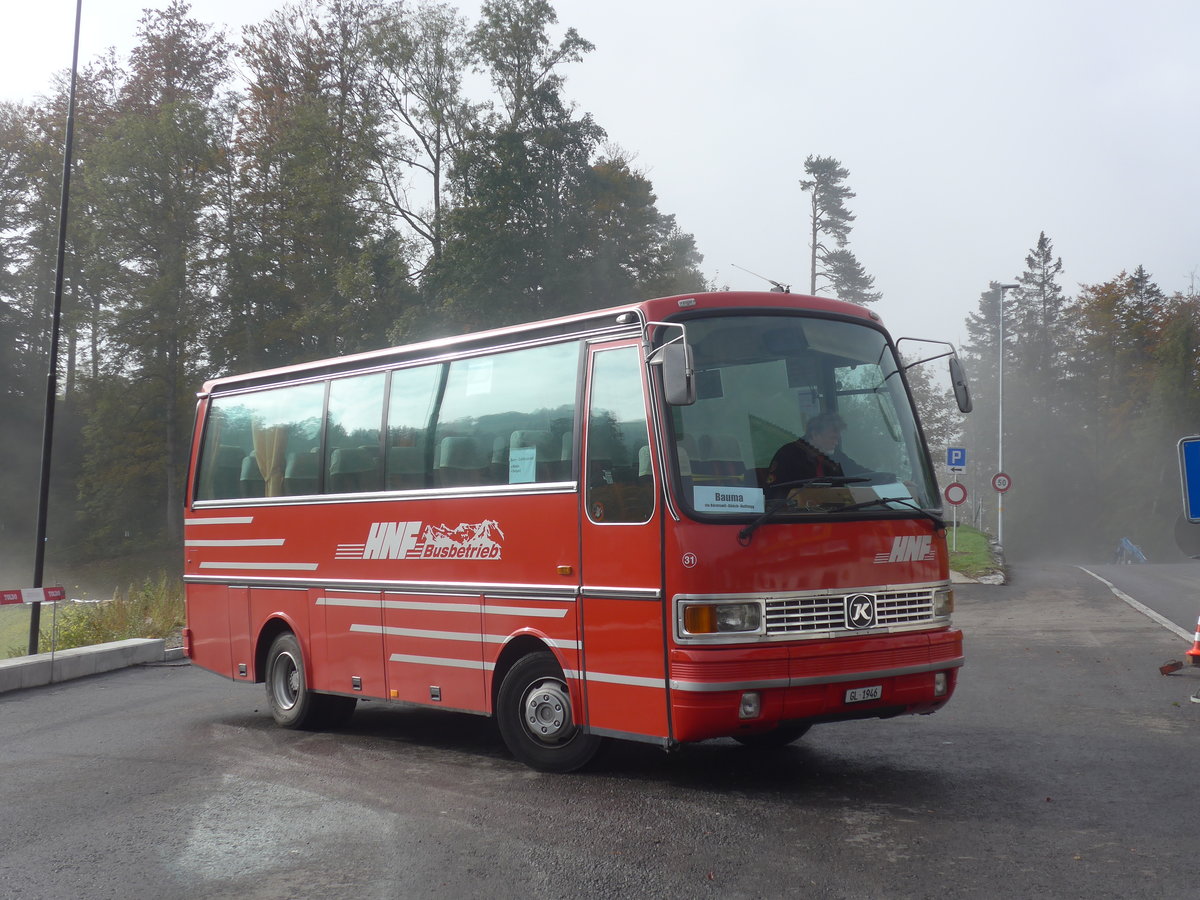 (221'819) - Biegger, Uster - Nr. 31/GL 1946 - Setra (ex AFA Adelboden Nr. 31; ex AFA Adelboden Nr. 10; ex Frhlich, Zrich) am 12. Oktober 2020 in Mhlrti, Hulftegg