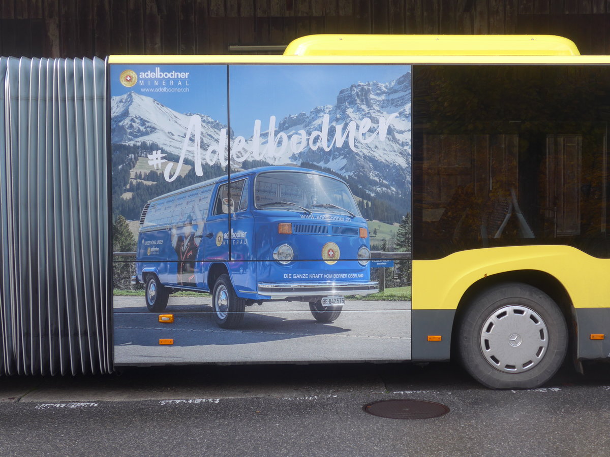 (222'574) - STi Thun - Nr. 706/BE 818'706 - Mercedes am 24. Oktober 2020 beim Bahnhof Spiez (Detailaufnahme)