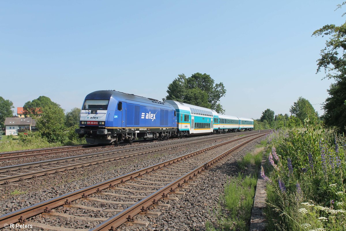 223 015 erreicht gleich Wiesau mit dem ALX84112 Hof - M�nchen. 31.05.18