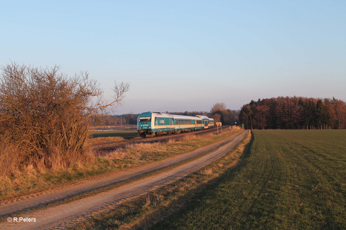 223 063 mit dem ALX84110 M�nchen - Hof bei Oberteich. 17.03.16