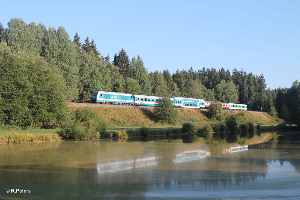 223 069 mit ALX84109 Hof nach M�nchen bei Oberteich. 05.09.13