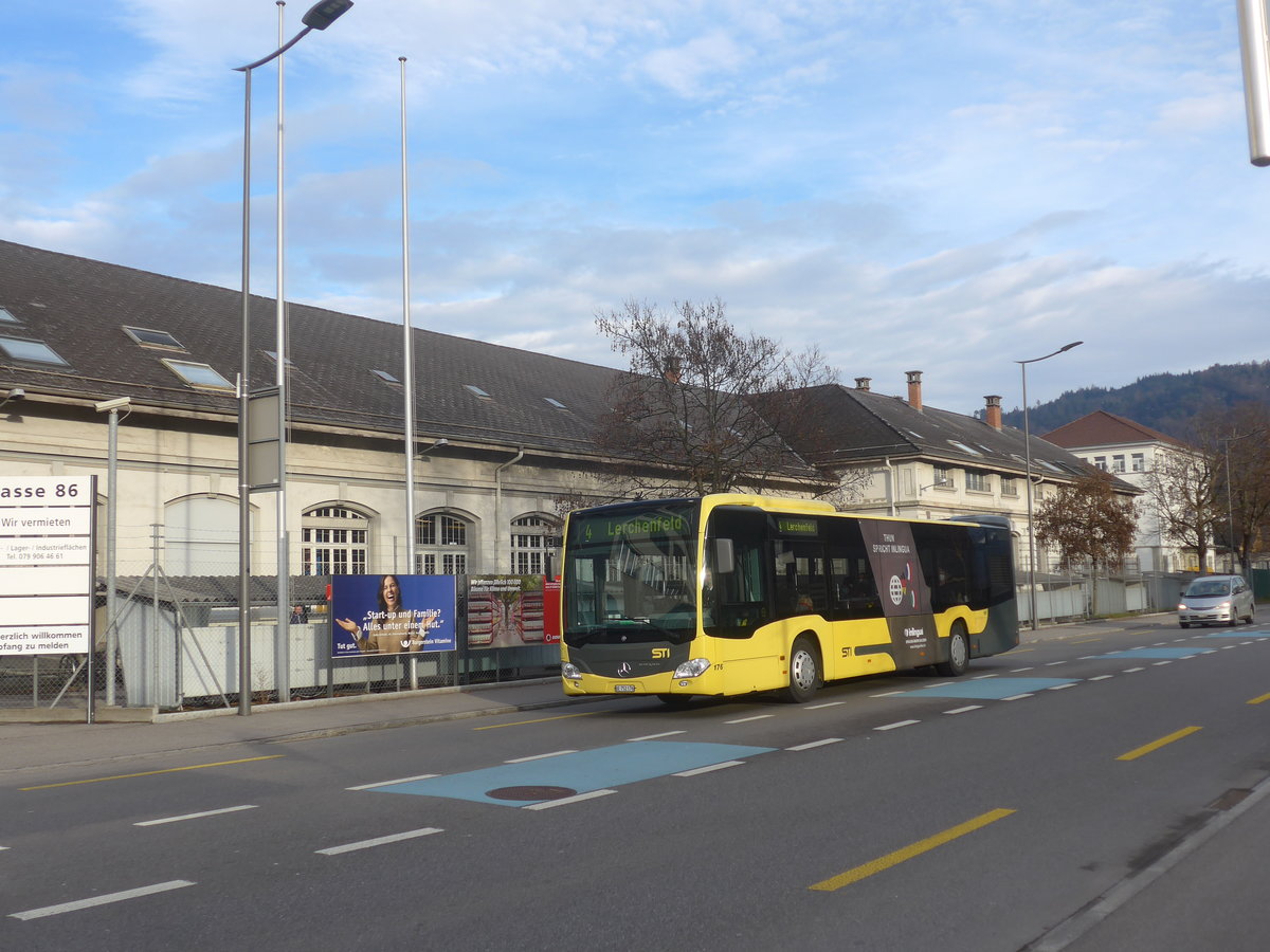 (223'023) - STI Thun - Nr. 176/BE 752'176 - Mercedes am 14. Dezember 2020 in Thun, Allmendstrasse Polygon