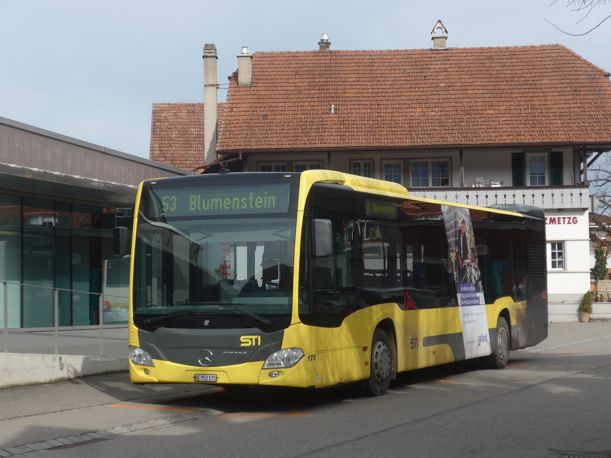 (223'603) - STI Thun - Nr. 175/BE 752'175 - Mercedes am 18. Februar 2021 in Wattenwil, Postgasse 